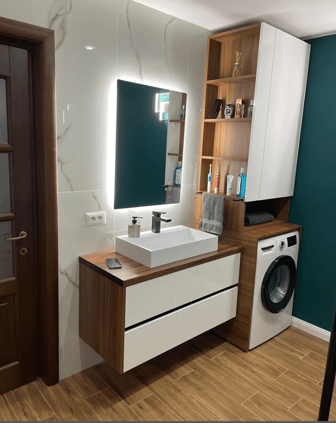 Mobilier pentru baie realizat la comandă de EVEMARSERVICE – imagine 2